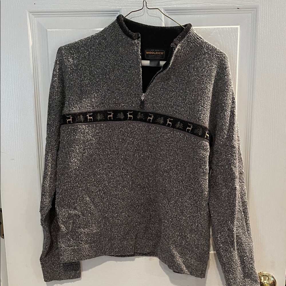 Woolrich Charcoal Zip-Up Women’s  Sweater